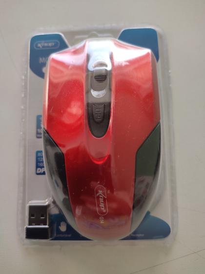 Mouse Wireless Óptico Led 1600 Dpis G14 Vermelho Knup