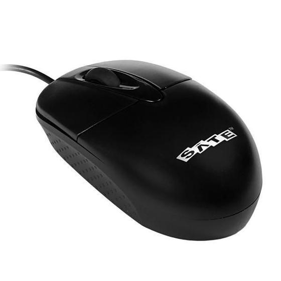 Mouse Usb Óptico Led 1200 Dpis Preto A-32 Satellite