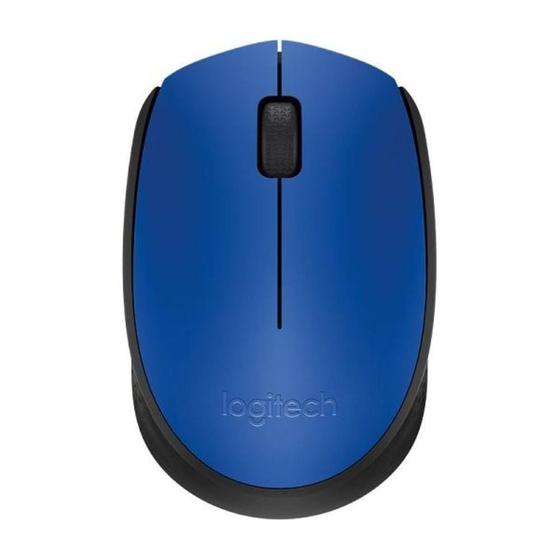 Imagem de Mouse Óptico sem fio M170 Logitech - 2.4 GHz - Azul 1000 dpi