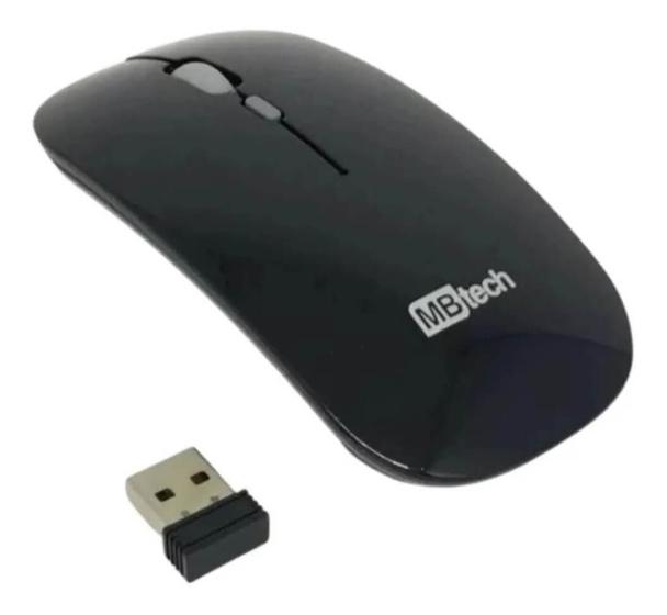 Imagem de Mouse Óptico Sem Fio Recarregável - Silencioso Slim Usb 3.0