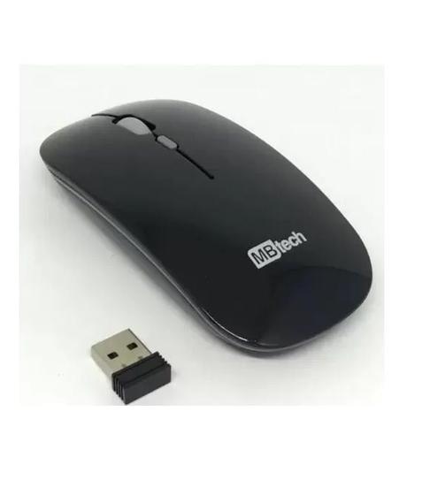 Mouse Óptico Sem Fio Recarregável Slim Usb 3200 Dpi Preto Menor preço em Mouse Óptico Sem Fio Recarregável Slim Usb 3200 Dpi Preto