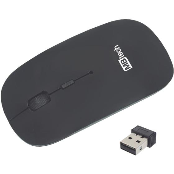 Imagem de Mouse Óptico Sem Fio Wireless Ergonômico Alta Precisão