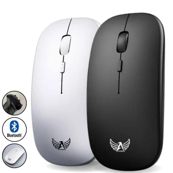 Imagem de Mouse Óptico Sem Fio Wireless Slim 1600 Dpi Notebook Pc Mac