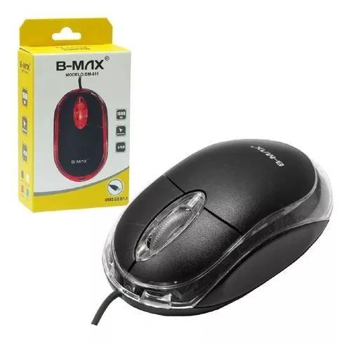 Imagem de Mouse Óptico Usb 1600 Dpi C/ Fio B-max - Bm-611 Cor Preto