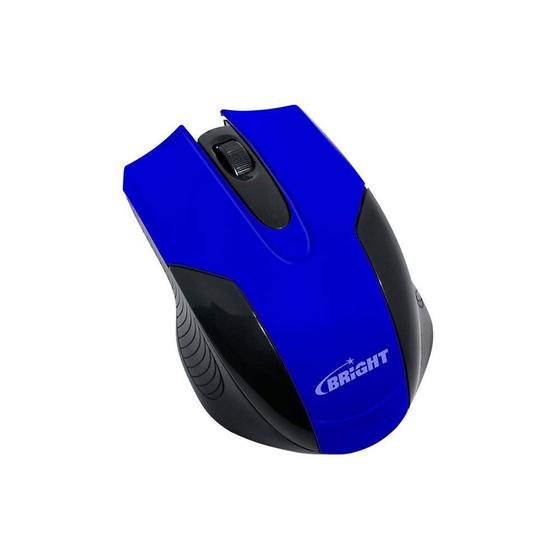 Imagem de Mouse Óptico USB 800 Dpi Preto/Azul 0379 Bright 01un