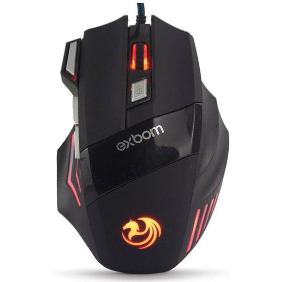 Imagem de mouse optico Usb c/Fio 3200dpi 7 Botões Rgb MS-G260