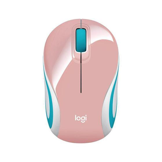 Imagem de Mouse Otico Logitech M187 USB Mini Wireless Rosa