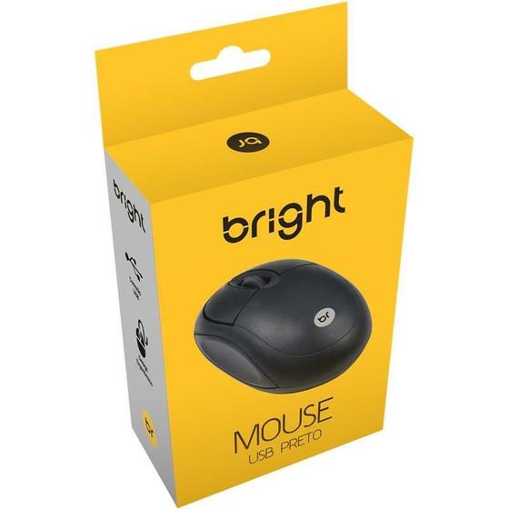 Imagem de Mouse otico USB Espanha 800dpi Preto - Bright