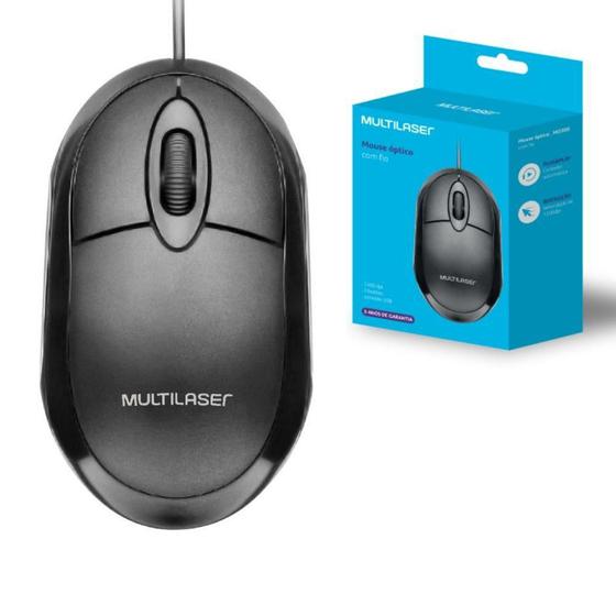 Mouse Óptico Led Classic Mo300 Multilaser
