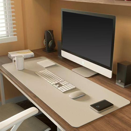 Imagem de Mouse Pad 100x48cm Extra Grande Desk Pad Notebook Pc Gamer Computador Palha Areia