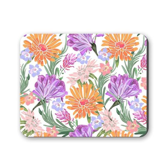 Imagem de Mouse Pad ANHIZ M10 - Capa de Neoprene com Design Floral em Cetim (24x20cm)