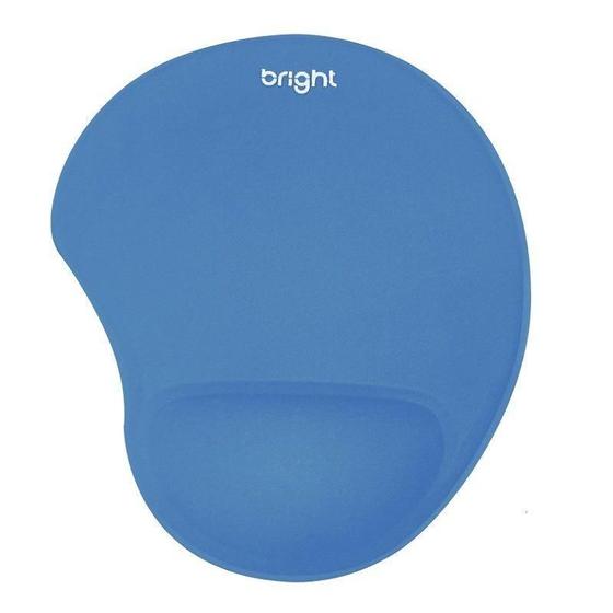 Imagem de Mouse Pad Bright Ergonomico Apoio Pulso Kmp001 Azul