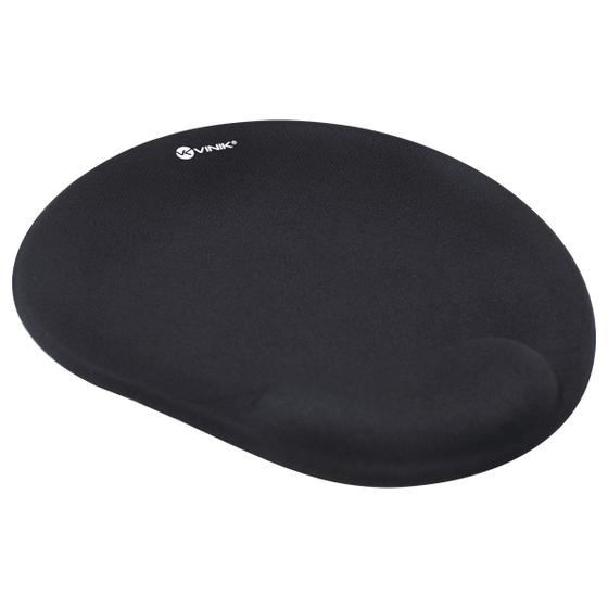 Mouse Pad Com Apoio De Pulso Em Gel Mpg10p Preto VINIK Mouse Pad
