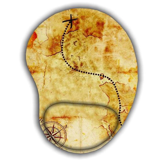 Imagem de Mouse pad com apoio - Mapas Antigos