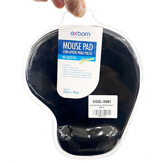 Mouse pad com apoio para pulso mp-au2319a Menor preço em Mouse pad com apoio para pulso mp-au2319a
