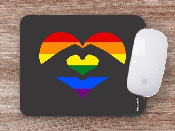 Imagem de Mouse Pad, Coração LGBT