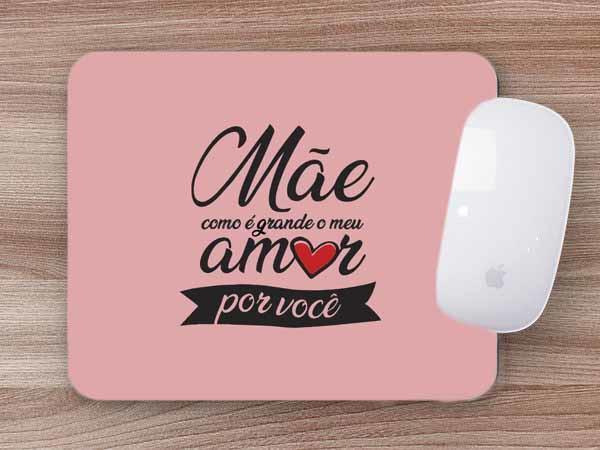 Imagem de Mouse Pad Dia das Mães Mãe Como é Grande Meu Amor