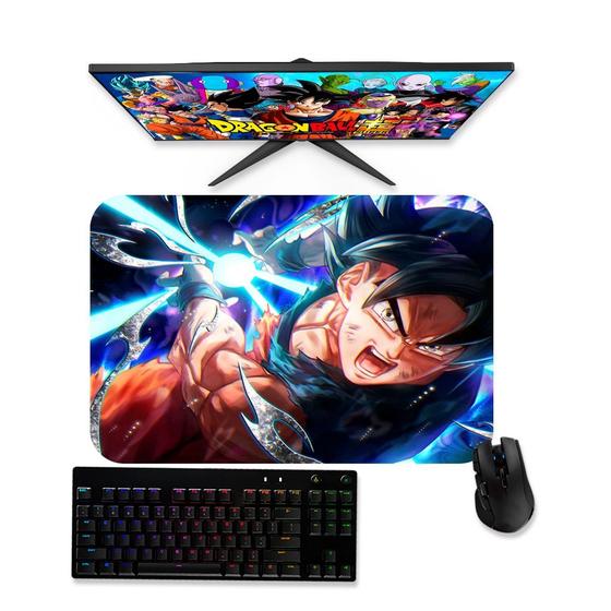 Imagem de Mouse pad Dragon Ball Anime - Goku Saiyajin superior inc 2 - Mousepad Gamer 90x40 80x40 60x40 70x30