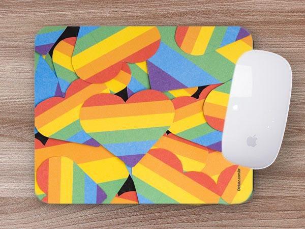 Imagem de Mouse Pad Emborrachado Personalizado Coleção Estampas LGBTQIA+