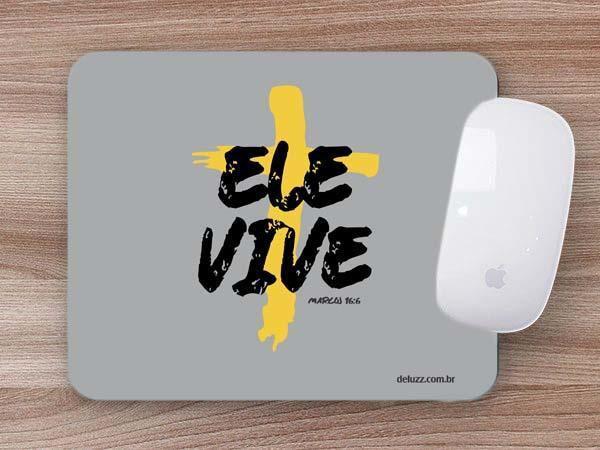 Imagem de Mouse Pad Emborrachado Personalizado Ele vive