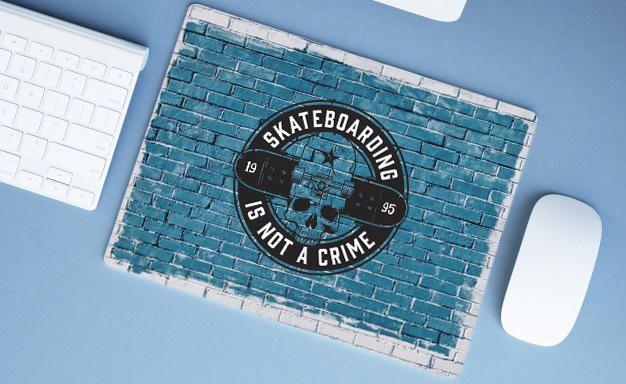 Imagem de Mouse Pad Emborrachado Personalizado Grande Skate SK8 Skateboarding