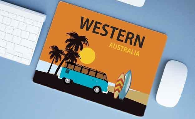 Imagem de Mouse Pad Emborrachado Personalizado Grande Surf Western