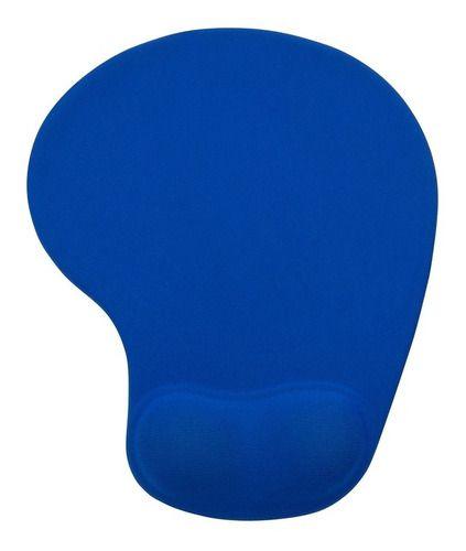 Imagem de Mouse Pad Ergonômico Apoio Punho Silicone Home Office - Azul Claro