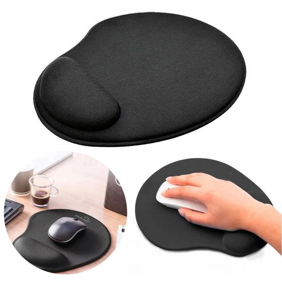 Imagem de Mouse Pad Ergonômico Com Apoio De Pulso Em Gel Premium