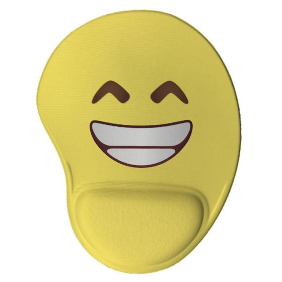 Imagem de Mouse Pad Ergonômico Emoji Sorriso Presente Criativo Geek