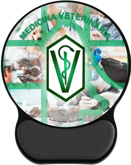 Imagem de Mouse Pad Ergonômico Office Profissões Medicina Veterinária