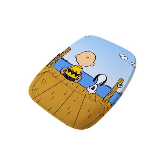 Imagem de Mouse Pad Ergonomico Snoopy Olhando Mar