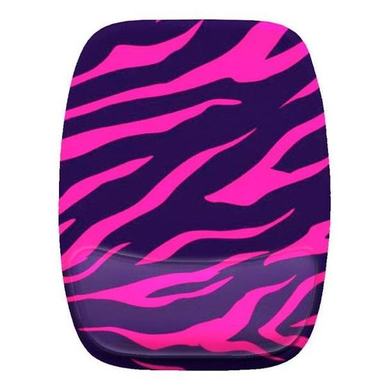 Imagem de Mouse Pad Ergonomico Zebra Rosa Efeito