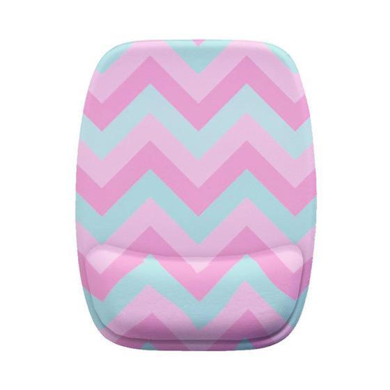 Mouse Pad Ergonomico Zig Zag Rosa Escuro e Claro Maluco por Caneca