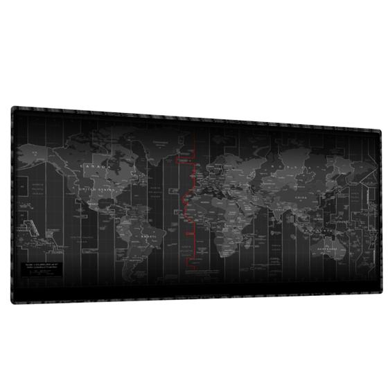 Imagem de Mouse Pad Estampado Mapa Mundial 90x40cm Speed Aderente