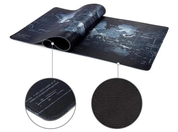 Imagem de Mouse Pad Extra Grande Estampa Mapa Mundi Para Notebook Samsung Book i5