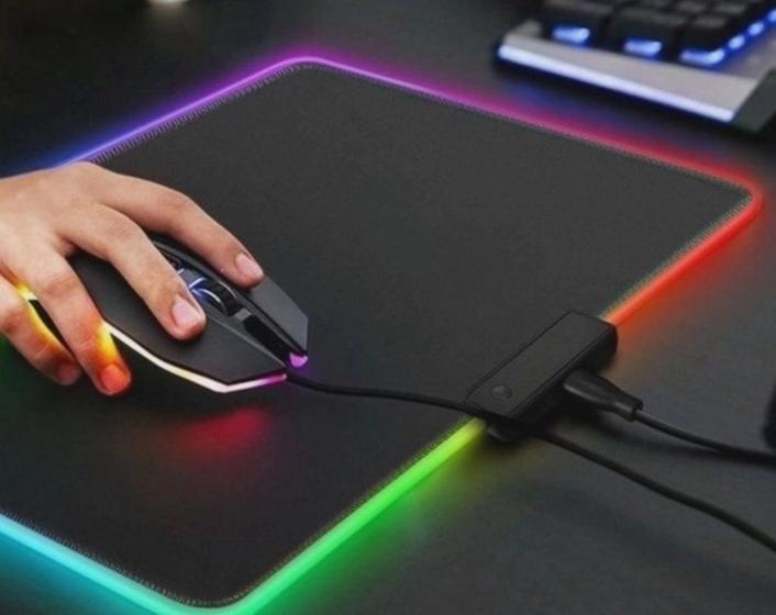 Mousepad Gamer Com Led E Tecido Impermeável Bm781 BMAX Mouse