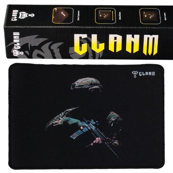 Imagem de Mouse Pad Gamer Com Superfície Estampada Micro Weave  Resistente a Água Com Base Emborrachada Antiderrapante