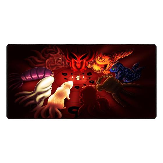 Imagem de Mouse Pad Gamer Extra Grande 700x350x3mm com Base Aderente Games, Animes, Séries