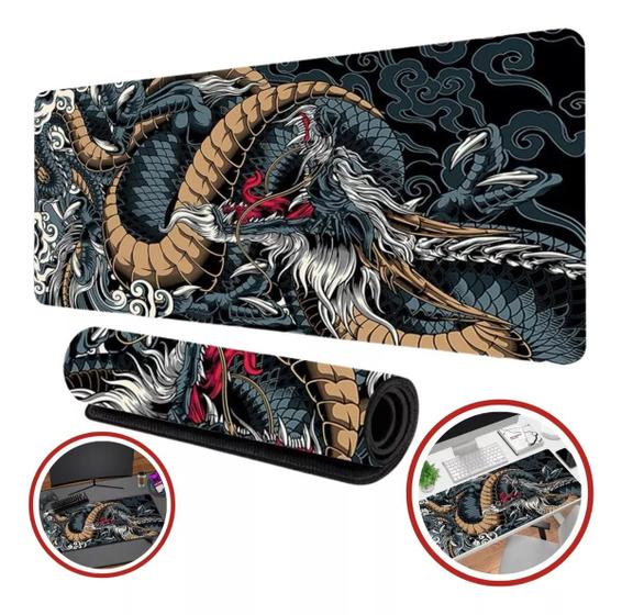 Imagem de Mouse Pad Gamer Extra Grande 90x40 Dragão