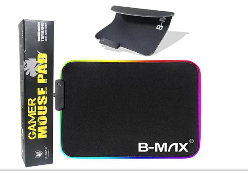 Mouse Pad Gamer Iluminado Led Rgb Superficie Speed Para Jogos - Bmax ...