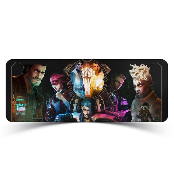 Mouse Pad Gamer League of Legends Arcane Menor preço em Mouse Pad Gamer League of Legends Arcane