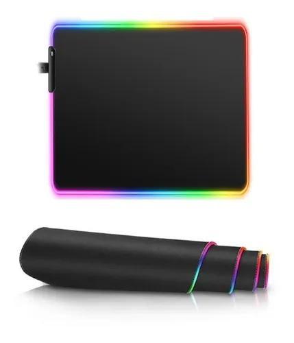 Mouse Pad Gamer Led 7 Cores Rgb Impermeável Menor preço em Mouse Pad Gamer Led 7 Cores Rgb Impermeável