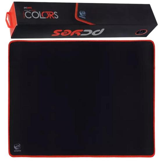 Mouse Pad Gamer Pcyes Colors Red Com Base Emborrachada Estilo Speed ...