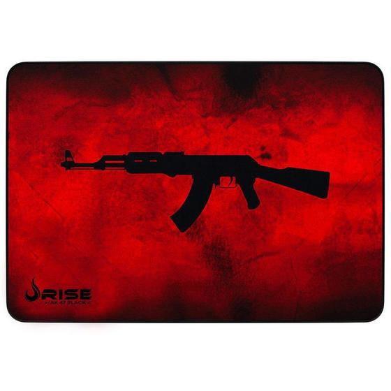 Imagem de Mouse Pad Gamer Rise Mode Ak47 Red Grande Borda Costurada (420x290mm) - RG-MP-05-AKR