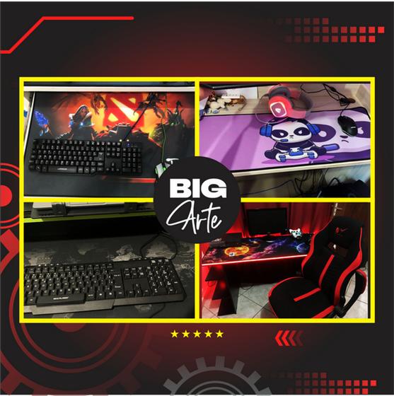 Mouse Pad Gamer Speed Extra Grande 90x40 cm - Overwatch 19 é boa?