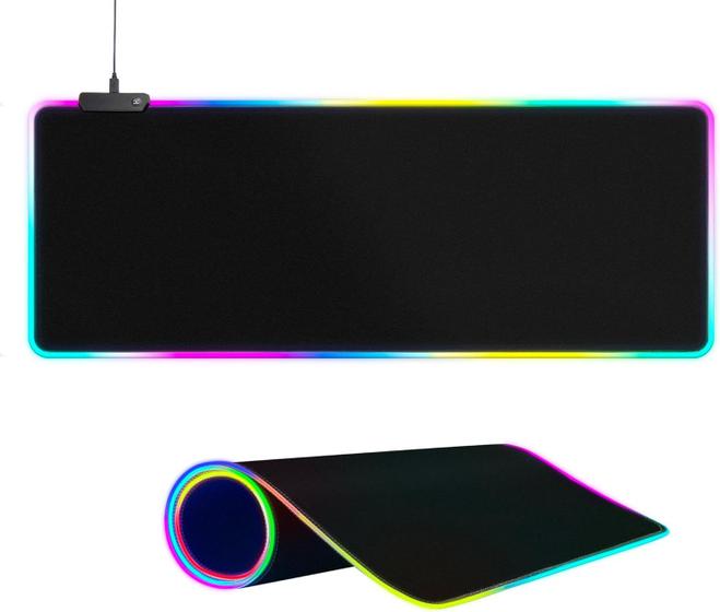 Imagem de Mouse Pad Gamer Speed RGB 90x40cm Extra Antiderrapante