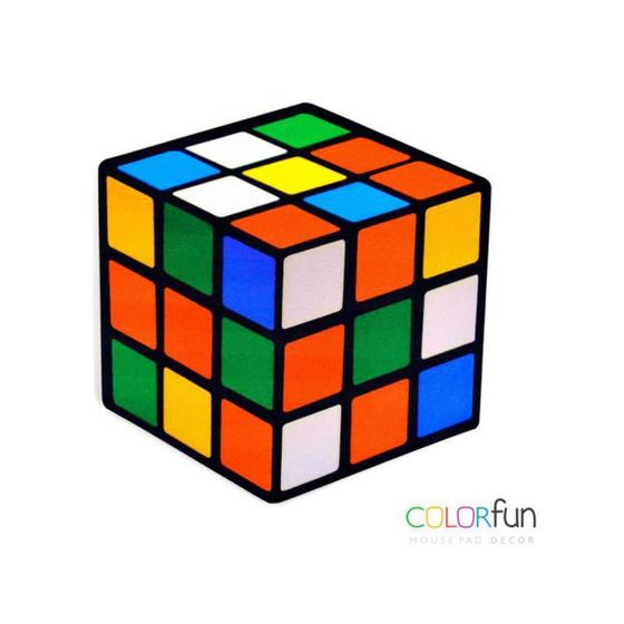 Imagem de Mouse pad geek colorfun cubo mágico clássico reliza mousepad