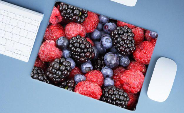 Imagem de Mouse Pad Grande, Blueberries