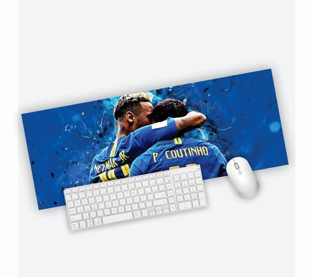 Imagem de Mouse Pad Grande Gamer Coutinho e Neymar