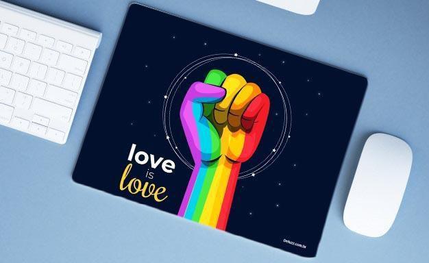 Imagem de Mouse Pad Grande, Love Is Love LGBT